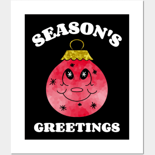 CHRISTMAS Ornament Seasons Greetings Posters and Art